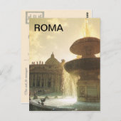 Vintages Italien, Rom, Vatikan, St. Peter Postkarte (Vorne/Hinten)