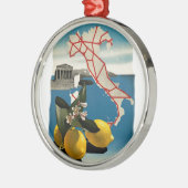Vintages Italien Silbernes Ornament (Links)