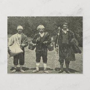 Vintages Italien, Sizilien, Tracht Postkarte