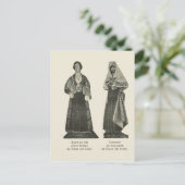 Vintages Italien, Sizilien, traditionelles Kostüm Postkarte (Stehend Vorderseite)
