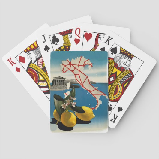 Vintages Italien Spielkarten (Rückseite)