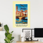 Vintages Italien Tourismus Reisen Poster (Heimbüro)