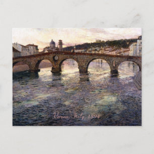 Vintages Italien (Verona, Circa 1894) Postkarte