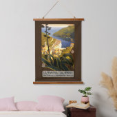 Vintages Italien Wandteppich Mit Holzrahmen (Schlafzimmer)