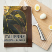 Vintages Italiener-Riviera-Handtuch Handtuch (Viertel Falte)