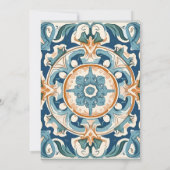 Vintages Italienisch | Citrus Orange | BRAUTPARTY Einladung (Rückseite)