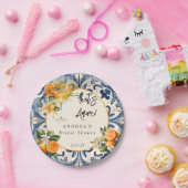 Vintages Italienisch | Citrus Orange | BRAUTPARTY Pappteller (Party)