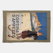 Vintages italienisches Alpenhandtuch Küchentuch (Horizontal)