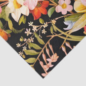 Vintages italienisches Blumenrosa Seidenpapier (Detail)