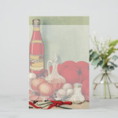 Vintages italienisches briefpapier (Stehend Vorderseite)