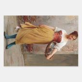 Vintages italienisches Dekopapier Geschenkpapier Set (Vorderseite 2)