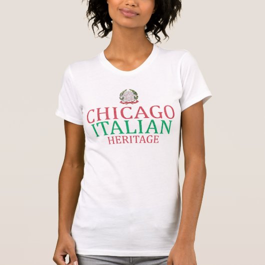 Vintages italienisches Erbe Chicago T-Shirt (Vorderseite)