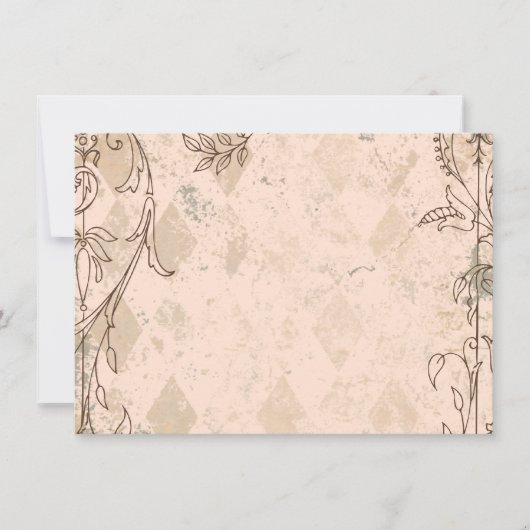 Vintages Italienisches Fass Rosa Personalisiert Da Dankeskarte (Vorderseite)