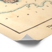 Vintages Italienisches Kartenster Poster (Ecke)