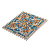 Vintages italienisches Mittelmeer-Muster Fliese (Seite)