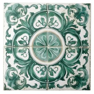 Vintages italienisches Mittelmeer-Muster Fliese