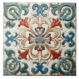 Vintages italienisches Mittelmeer-Muster Fliese