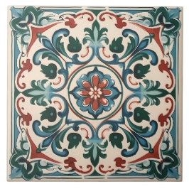 Vintages italienisches Mittelmeer-Muster Fliese