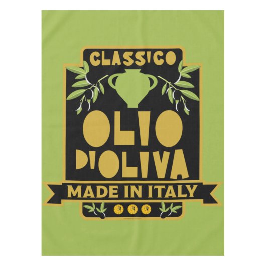 Vintages italienisches Olivenöl Tischdecke (Vorderseite)