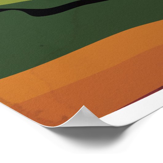 Vintages italienisches Poster (Ecke)