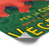 Vintages italienisches Poster (Ecke)