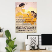 Vintages italienisches Poster von 1917 (Heimbüro)
