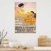 Vintages italienisches Poster von 1917 (Küche)