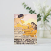 Vintages italienisches Poster von 1917 Postkarte (Stehend Vorderseite)