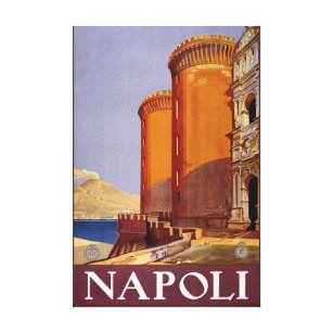 Vintages italienisches Reiseplakat Napoli Italien Leinwanddruck