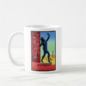 Vintages italienisches Reiseplakat Pompejis Tasse (Links)