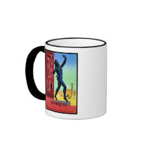 Vintages italienisches Reiseplakat Pompejis