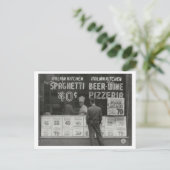 Vintages italienisches Restaurant New York Foto Postkarte (Stehend Vorderseite)