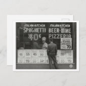 Vintages italienisches Restaurant New York Foto Postkarte (Vorne/Hinten)