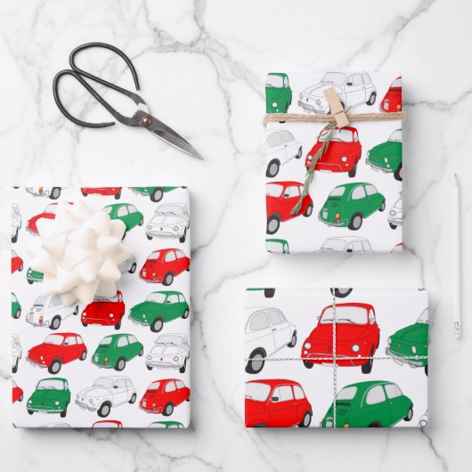 Vintages italienisches Set für das Muster eines Ka Geschenkpapier Set (Vorderseite)