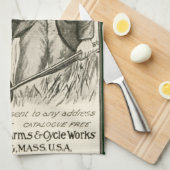 Vintages Iver Johnson Schrotflinte-Küchen-Tuch Handtuch (Viertel Falte)