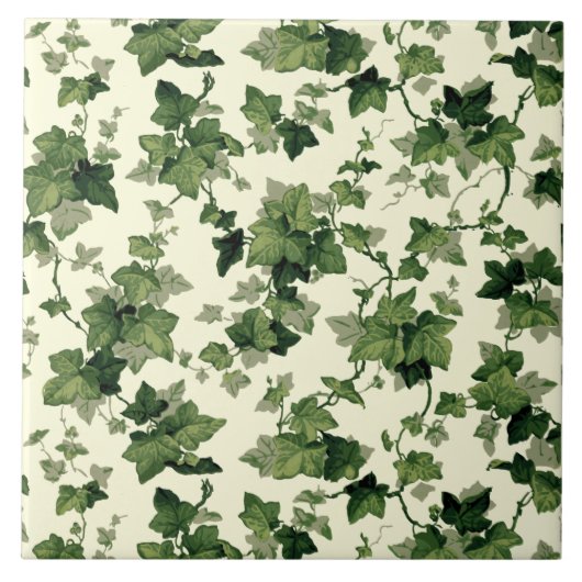 Vintages Ivy-Muster Fliese (Vorderseite)