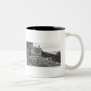 Vintages Jackson Hole Zweifarbige Tasse