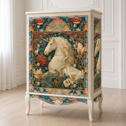 Vintages Jade und Jugendstil Seidenpapier