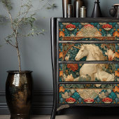 Vintages Jade und Jugendstil Seidenpapier