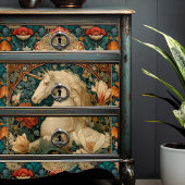 Vintages Jade und Jugendstil Seidenpapier