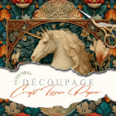 Vintages Jade und Jugendstil Seidenpapier