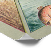 Vintages Jagdplakat Poster (Ecke)