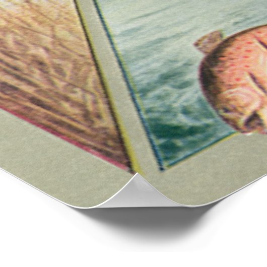 Vintages Jagdplakat Poster (Ecke)