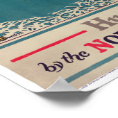 Vintages Jagdposter wiederhergestellt Poster (Ecke)