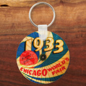 Vintages Jahr 1933 Welt's Fair Century Progress an Schlüsselanhänger (Vorderseite)