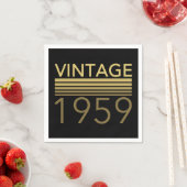 Vintages Jahr 1959 Serviette (Beispiel)