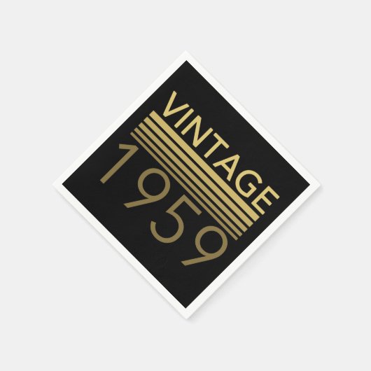 Vintages Jahr 1959 Serviette (Ecke)