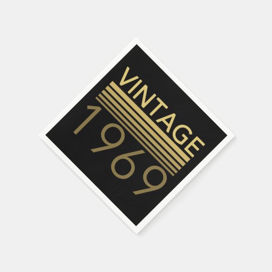 Vintages Jahr 1969 Serviette (Ecke)
