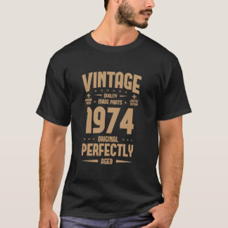 Vintages Jahr 1974 glücklich Fünfzigjähriger Jubil T-Shirt