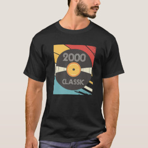 Vintages Jahr 2000 Klassische Vinyl Aufnahme Gebur T-Shirt